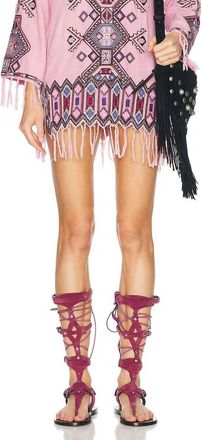 Isabel Marant Zayana Dress In Antik Pink