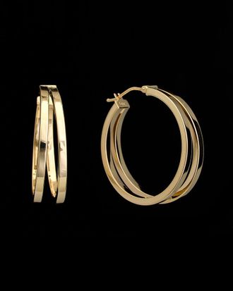 Italian Gold, Inc 14K Italian Gold Double Hoops