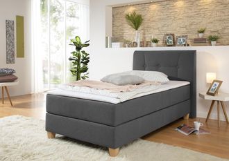 HOME AFFAIRE Boxspringbett »Calloway« inkl. Topper, XXL-Ausführung, in 4 Farben, 5 Breiten, 3 Matratzenarten