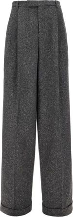Valentino Garavani Wijde broek - Heren - Wijde Broeken - Grijs - 5XL - Broeken