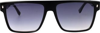 Dsquared2 D2 0222/S Zonnebril - Heren - Zonnebrillen - Zwart - 57 MM - Accessoires