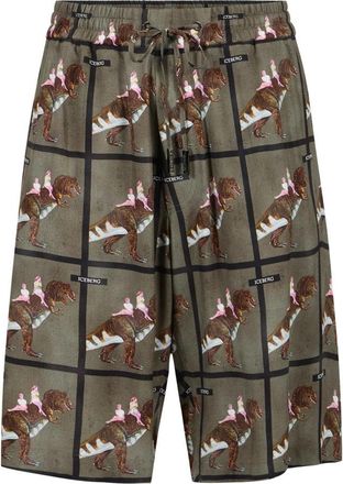 Iceberg Viscose Bermuda Shorts - Heren - Korte Broeken - Veelkleurig - M - Korte Broeken