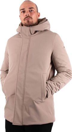 Duno Korte Gewatteerde Dunjas Parka - Heren - Winterjassen - Beige - 2XL - Polyester - Jassen