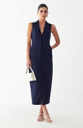 Willa Barossa Midi Dress in Navy Blue at Nordstrom, Size 10