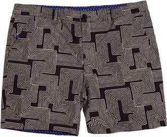 Lords of Harlech Inter Twine Mens Flat Front Short in Inter Twine Black at Nordstrom, Size 327