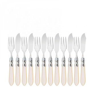 Bugatti ALADDIN Ghiera Cromata, Posate Set 12 pz Pesce, Scatola Gallery