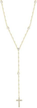 Sphera Milano Cubic Zirconia Rosary Y-Necklace in Gold at Nordstrom Rack