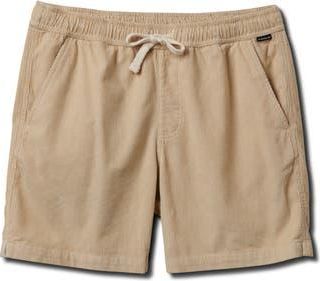 Quiksilver Taxer Corduroy Drawstring Shorts in Fog Grey at Nordstrom Rack, Size X-Large
