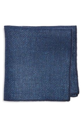 Clifton Wilson Navy Wool Pocket Square at Nordstrom