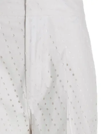 Nude Cotton Casual Womens Pants