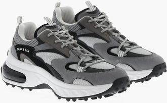 Dsquared2 Leather and Fabric Low-Top Sneakers BUBBLE size 45