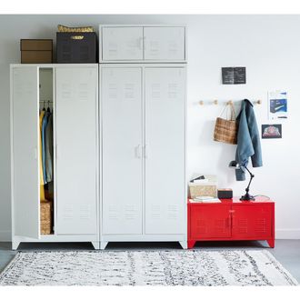 La Redoute Interieurs Laag meubel in metaal, 2 deuren, Hiba