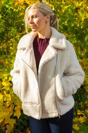 Roman Borg Detail Aviator Coat