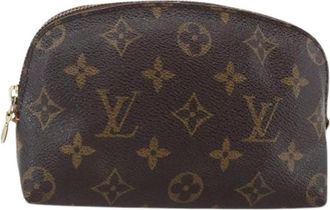 Louis Vuitton Pre-owned Mini Bags, female, Brown, Size: ONE SIZE Pre-owned Canvas Pouch