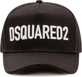 Dsquared2 Baseball Cap - Heren - Petten - Zwart - ONE Size - Katoen - Accessoires