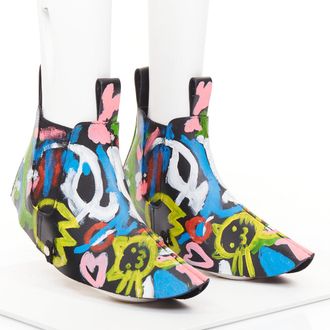 Comme Des Gar&ccedil;ons Comme des Garcons hand painted leather shoe covers