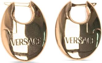 Versace Medusa oorbellen met ovalen montuur - Goud