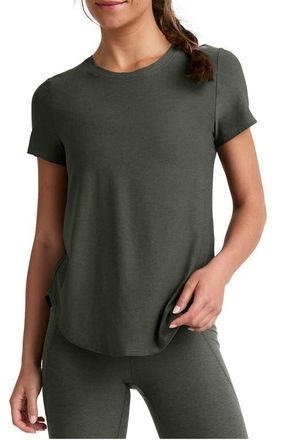Beyond Yoga On the Down Low T-Shirt in Dusty Forest Heather at Nordstrom, Size X-Small