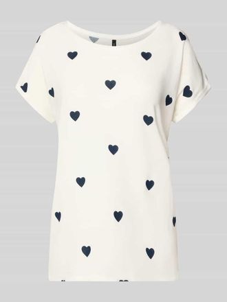 Vero Moda Relaxed Fit T-Shirt aus Lyocell-Mix Modell AVA in Weiss, Gr&ouml;&szlig;e XL