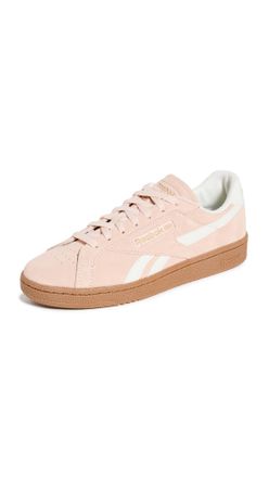 Reebok Womens Club C Grounds UK Sneakers, Washed Clay/Chalk/Gum, 7