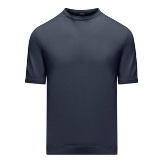 Bomboogie Jersey de cuello redondo b&aacute;sico - Knitwear - Hombre - Azul - 2XL