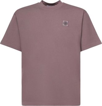 Stone Island Cotton Jersey T-Shirt With Compass Patch