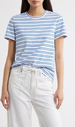 Madewell Perfect Crewneck Cotton Jersey T-Shirt in White at Nordstrom, Size Xx-Small