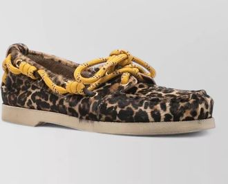 Golden Goose leopard-print leather loafers