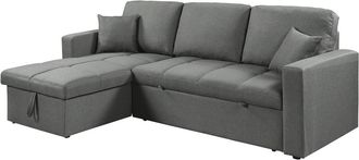 Habitat et Jardin Divano Ad Angolo Trasformabile/reversibile In Stile bubble alain - 3 Posti - Grigio