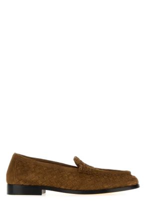 Bottega Veneta Brown Woven Intrecciato Loafers