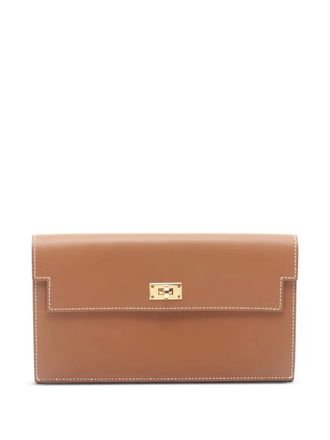 Herm&egrave;s 2024 Kelly Pocket bi-fold leather wallet - women - Calf Leather - One Size - Brown