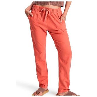 Roxy On The Seashore Linen Cargo Trousers Freizeithose f&uuml;r Damen | rot