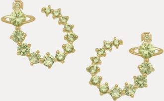 Vivienne Westwood Lydia Earrings Gold-apple-green-cz Gold-apple-green-cz Women