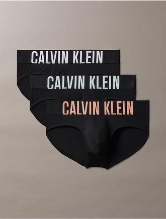 Calvin Klein Mens Intense Power Micro 3-Pack Hip Brief - Multi - XL
