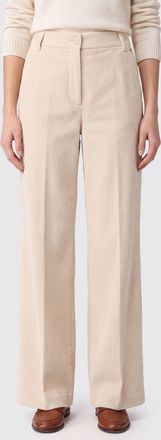 Herno Pantaloni straight a vita alta in velluto a coste