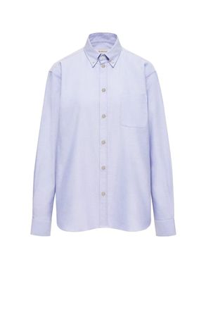 Moncler COTTON SHIRT Size: XL, colour: BLUE