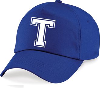 Generic Personalised Initial Alphabet Baseball Cap Hat Funny School Childrens Boys Girls Kids Unisex Cap (Bright Royal)