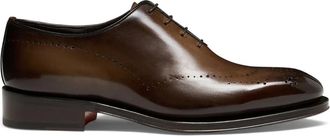 Santoni Kaj Oxford schoenen - Heren - Nette schoenen - Bruin - 46 EU - Leer - Schoenen