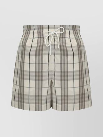 Burberry embroidered cotton shorts
