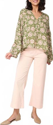 Sanctuary Marine Crop Pant In Rose Smoke