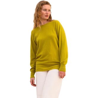 Celtic & Co. Geelong Slash Neck Sweater in Ochre at Nordstrom, Size X-Small