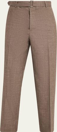 Officine G&eacute;n&eacute;rale Hoche Wool-Linen Tailored Pants