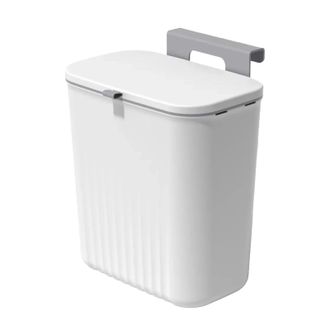 OEM Poubelle Murale - 9 L - Fixation Sans Per&ccedil;age Sur Porte Jusqu&agrave; 2,5 Cm - Pour Cuisine Salle De Bain Petit Espace - 1 Pi&egrave;ce