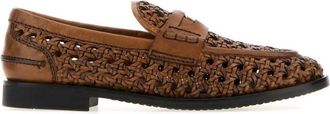 Miu Miu Brown Leather Loafers