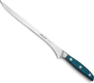 Arcos Cuchillo jamonero acero inoxidable forjado nitrum 250 mm mango azul