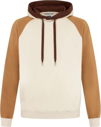 Fedeli Hooded sweatshirt in roomkleur - Heren - Hoodies - Beige - M - Katoen - Hoodies & sweatvesten