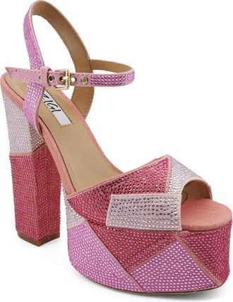 Zigi Soho Antonia Ankle Strap Platform Sandal in Red at Nordstrom, Size 11