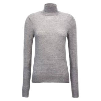 Saint Laurent Grey Wool Turtleneck, Size Medium