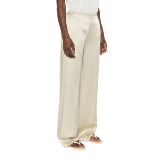 Forte_Forte Dames, Broeken, Beige, Maat: L