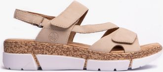 Rieker V2366-60 Womens Sandals Beige - Size UK 7.5